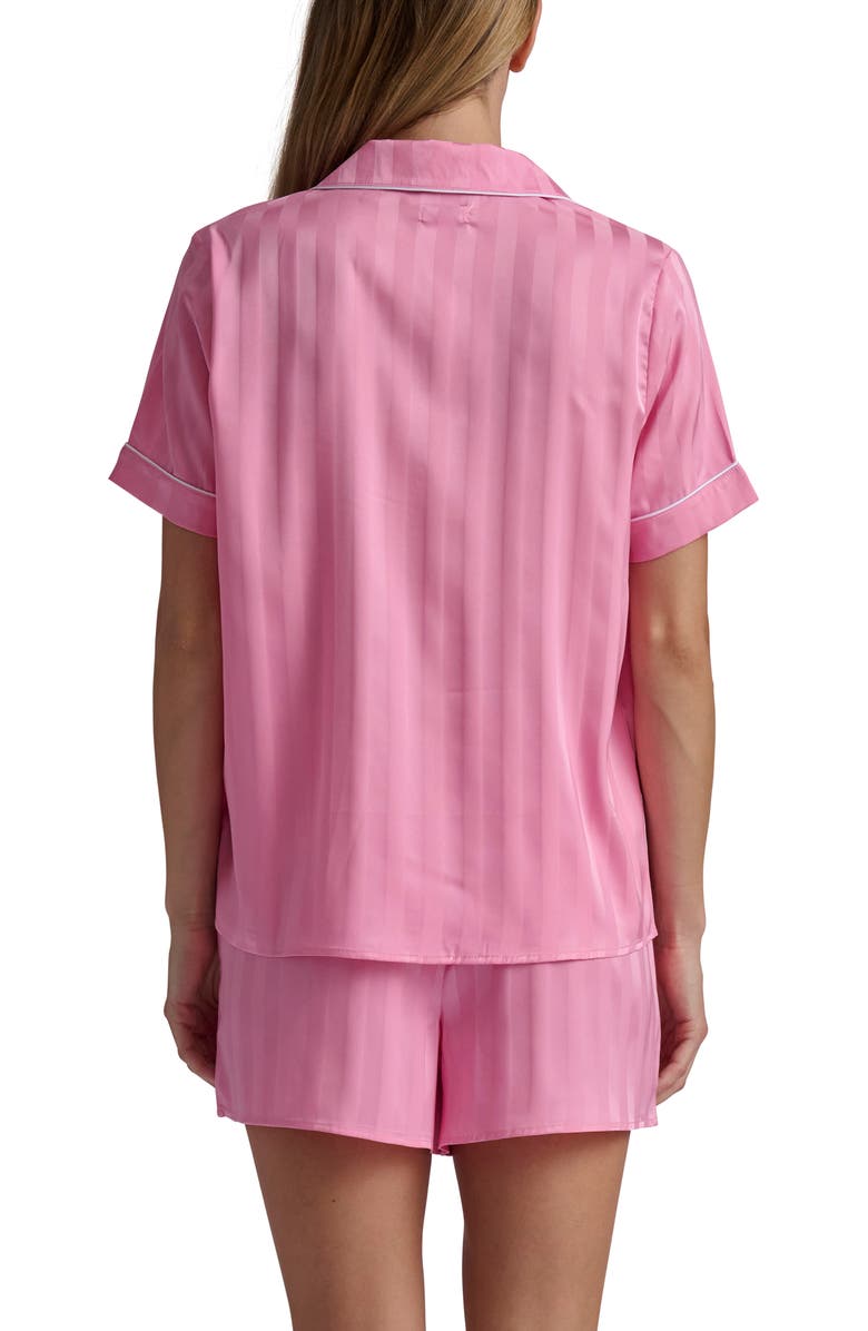 Stripe Satin Boxer Short Pajamas