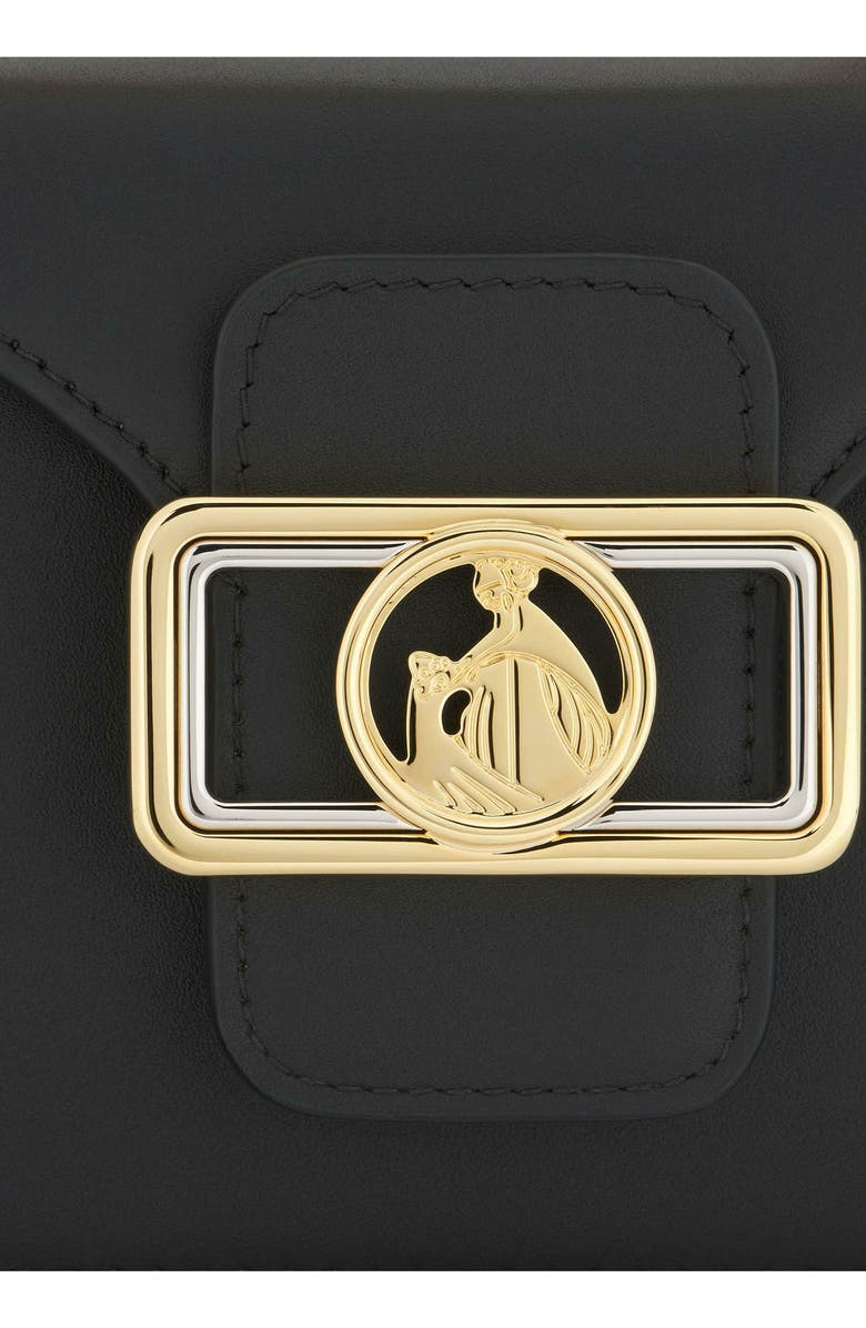 Lanvin Nano Pencil Cat Leather Bag, Alternate, color, Black