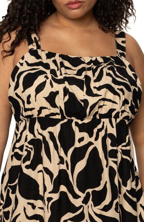 Sanctuary Sundance Sleeveless Midi Sundress In Gray