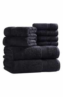 Superior Egyptian Cotton Highly Absorbent Solid 8-Piece Towel Set