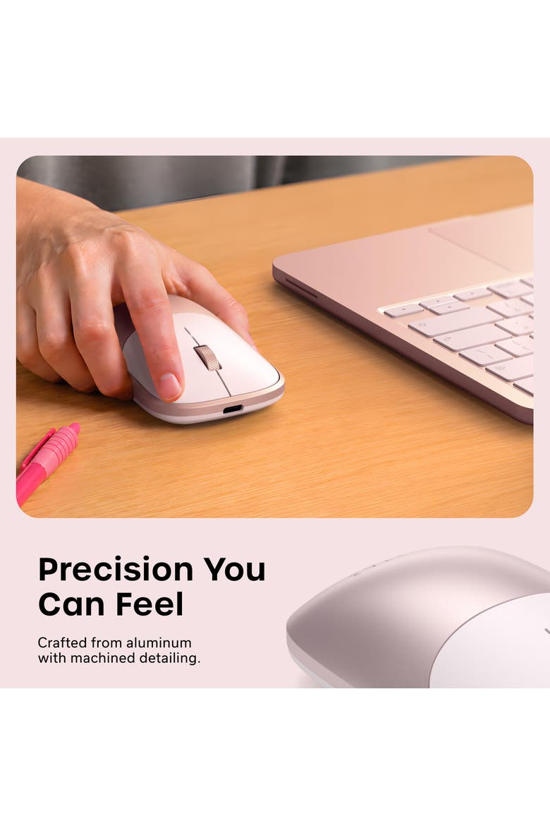 Slim EX Wireless Mouse, Alternate, color, Blush