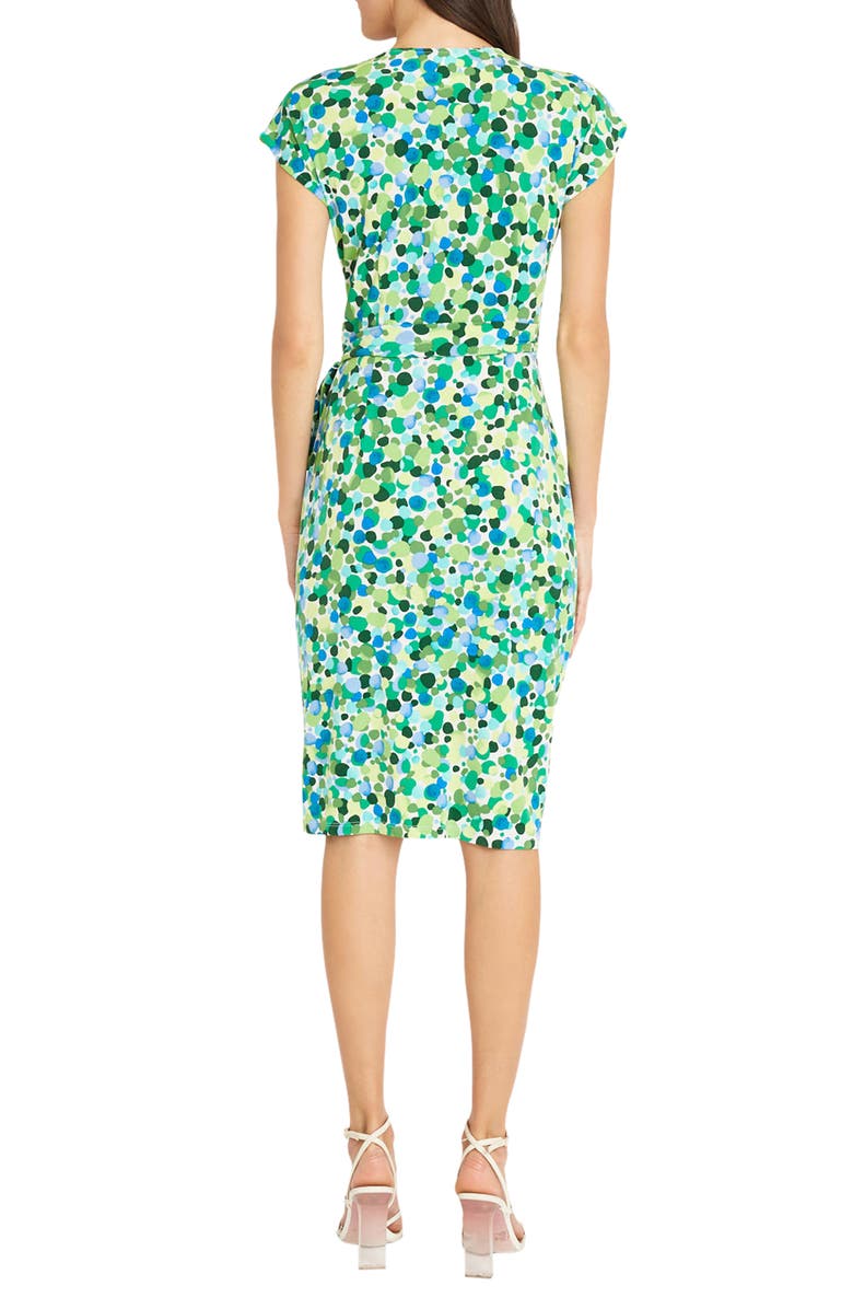 Maggy London Matte Jersey Short Sleeve Wrap Dress, Alternate, color,