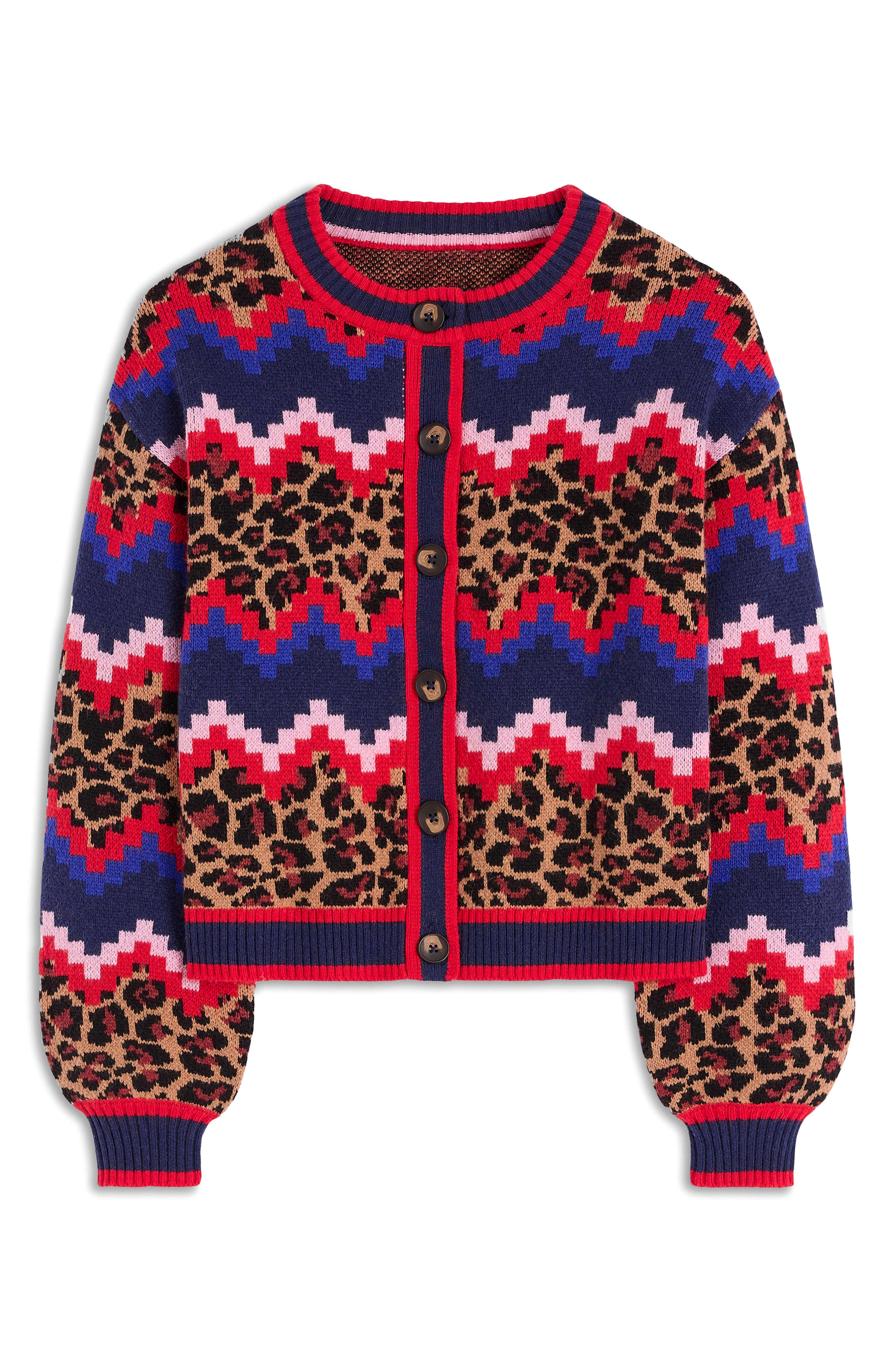Abi Mixed Print Jacquard Cardigan - image 2