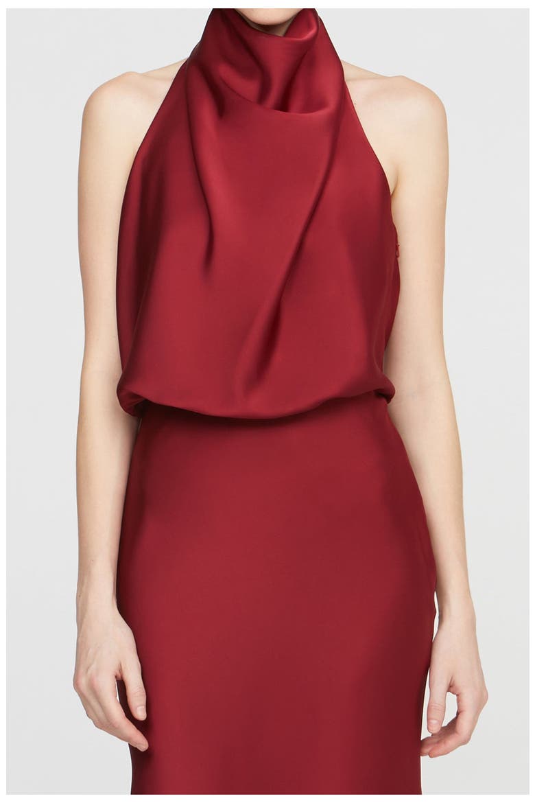Ada Satin Gown, Alternate, color, Ruby