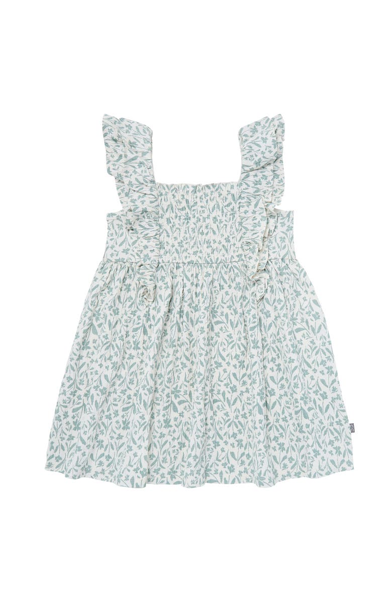 Modern Moments<sup>™</sup> by Gerber Smocked Ruffle Dress, Main, color, Ivory Daffodil