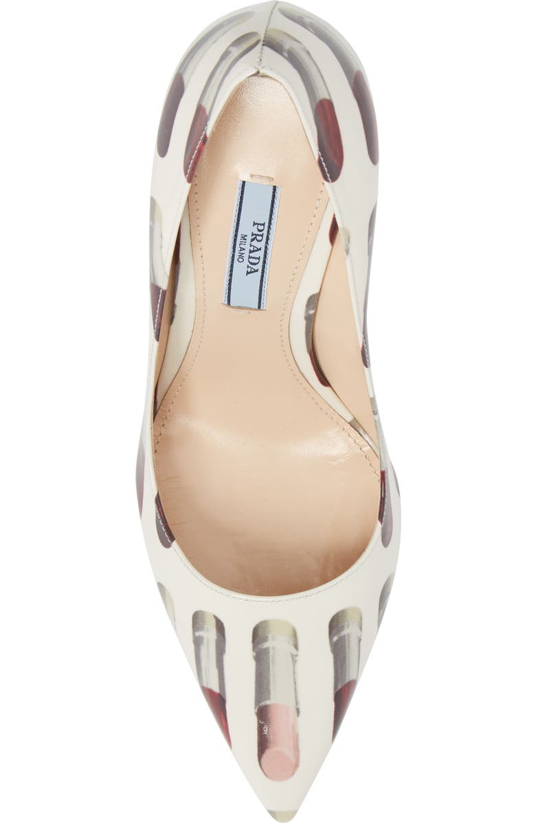 Prada Pointy Toe Lipstick Pump, Alternate, color,