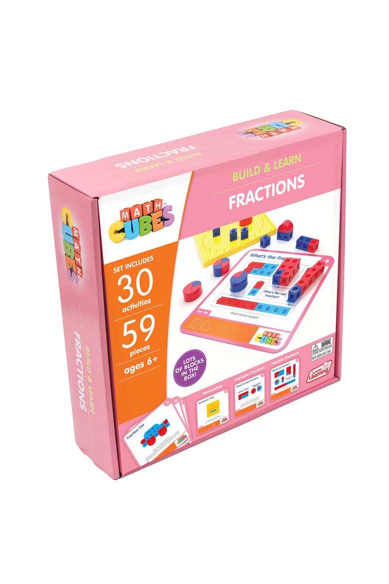Mathcubes Fractions, 30Pc Activity Set, Alternate, color, Multicolored