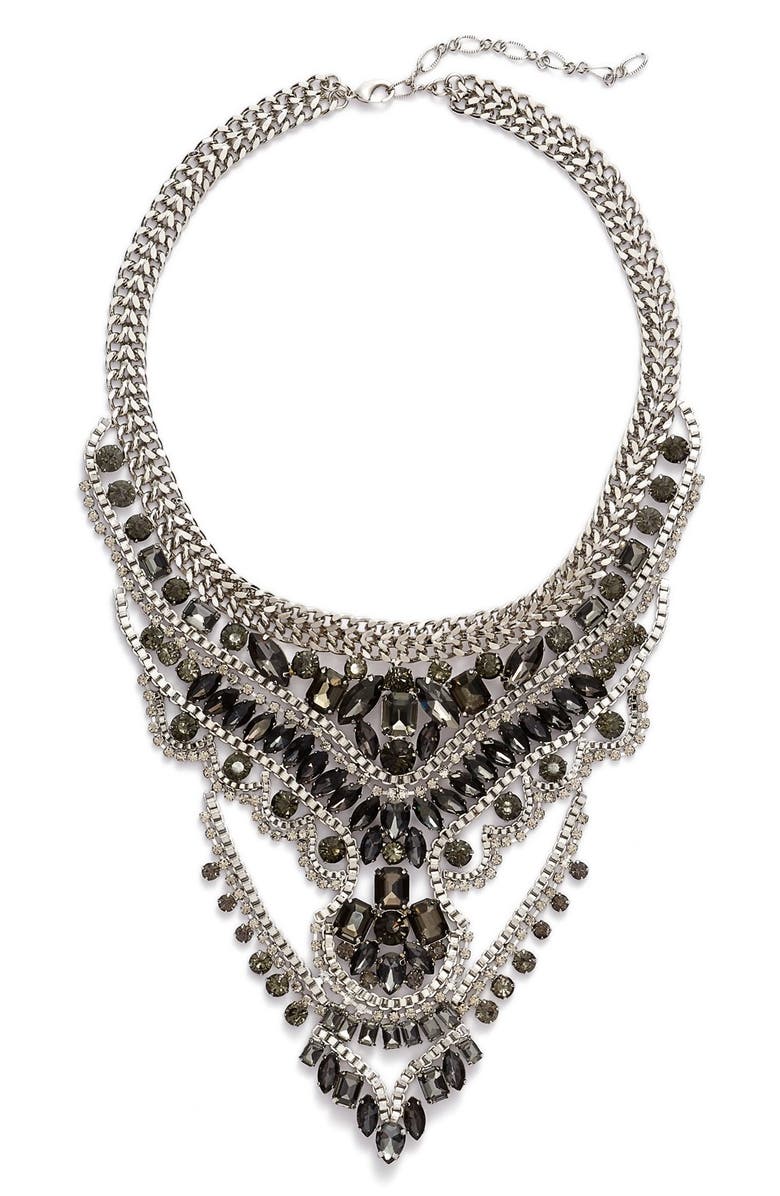 CRISTABELLE Multistrand Crystal Bib Necklace, Main, color,
