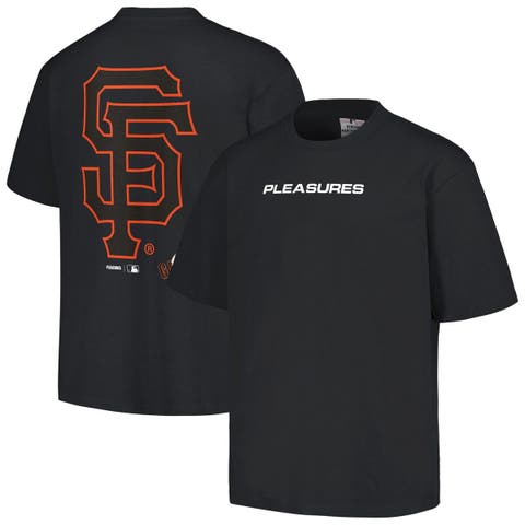 Men's PLEASURES  Black San Francisco Giants Ballpark T-Shirt