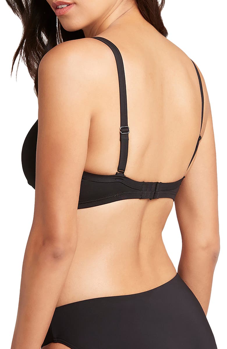 Sea Level Cross Front Underwire Bikini Top, Alternate, color, 