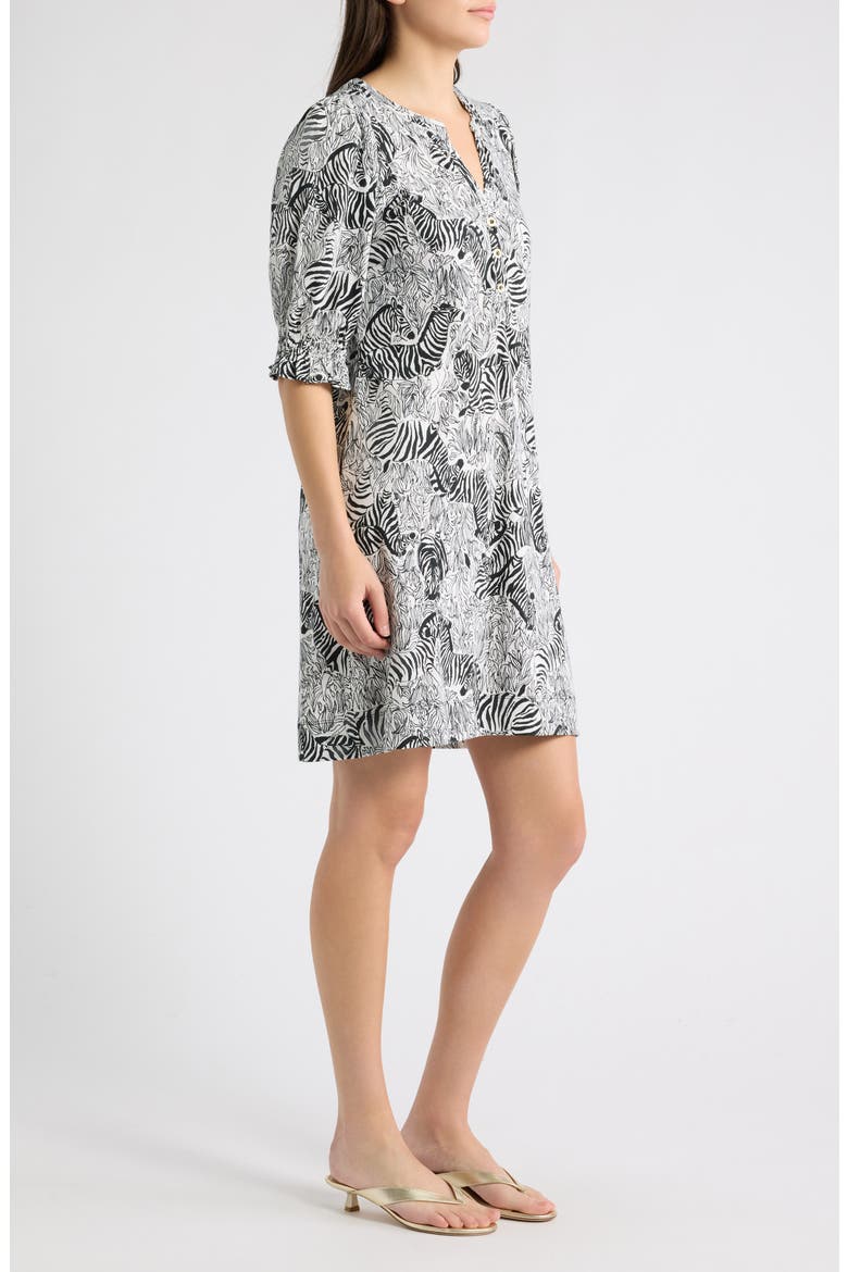 Delsie Print Minidress, Alternate, color, COCONUT Z