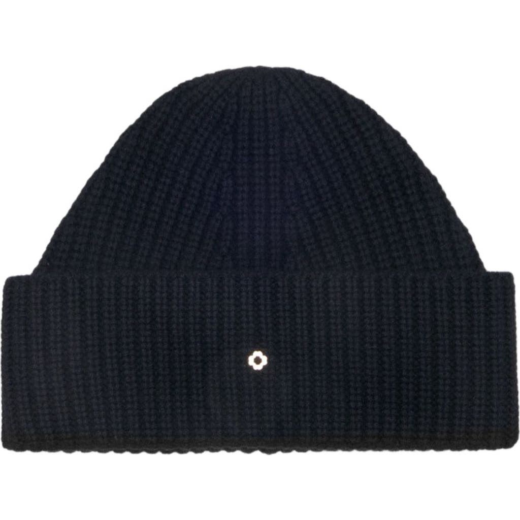 Maje Wool And Cashmere Beanie In Blue