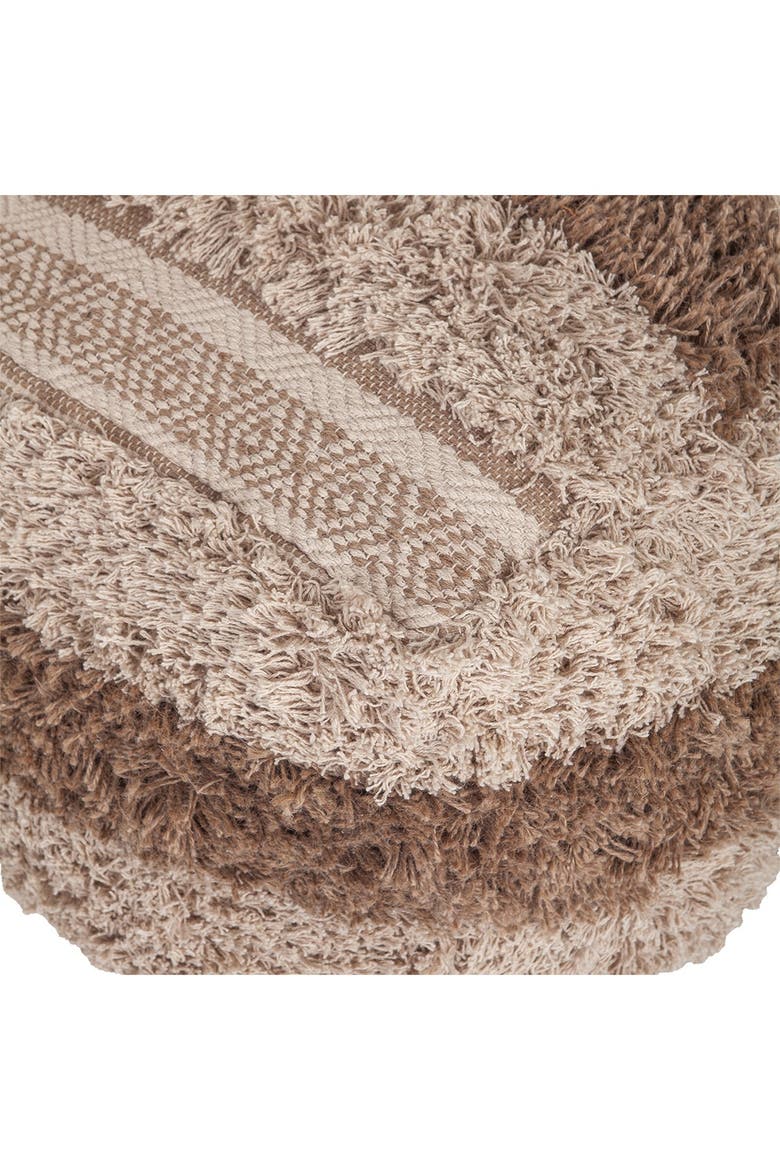 Iliya Transitional Beige Pouf, Alternate, color, BEIGE