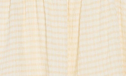 Shop Bp. Stripe Tie Front Babydoll Sundress In Ivory Gleam- White Gingham