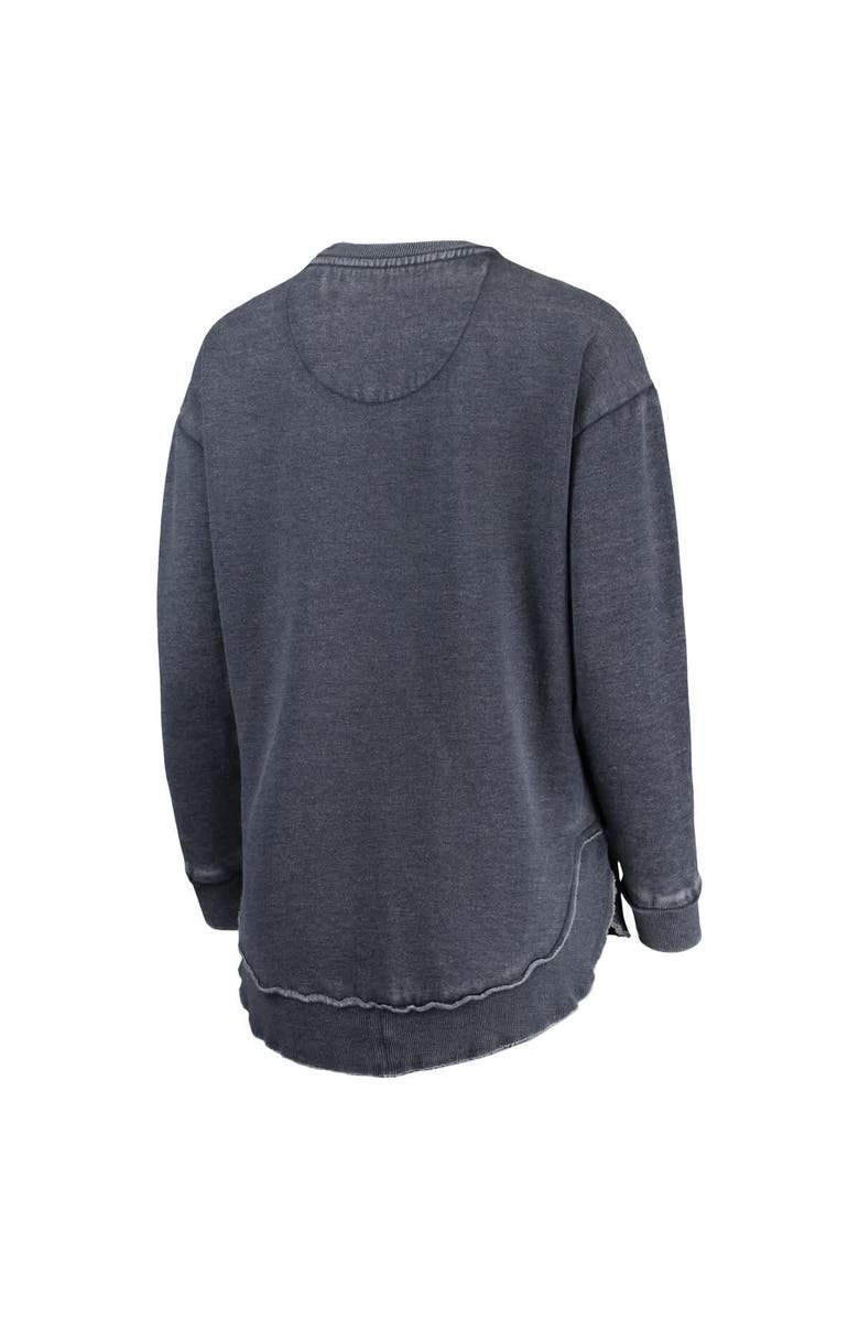 PRESSBOX Women's Pressbox Navy Virginia Cavaliers Vintage Wash Pullover Sweatshirt, Alternate, color, 