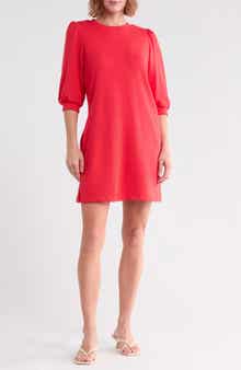 Puff Sleeve Sweatshirt Minidress