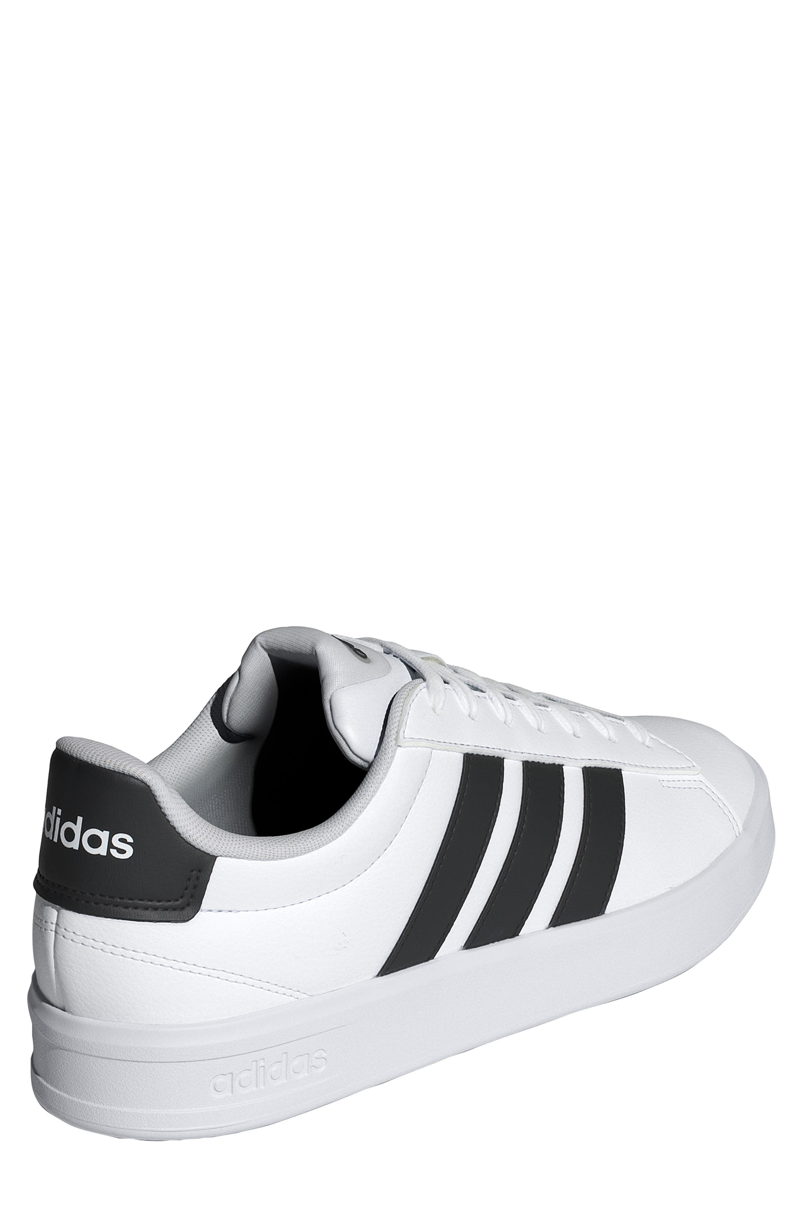 adidas Grand Court Sneaker, Alternate, color, White/ Core Black/ White