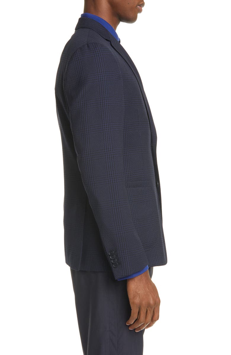 Z Zegna Trim Fit Plaid Stretch Wool Sport Coat, Alternate, color,