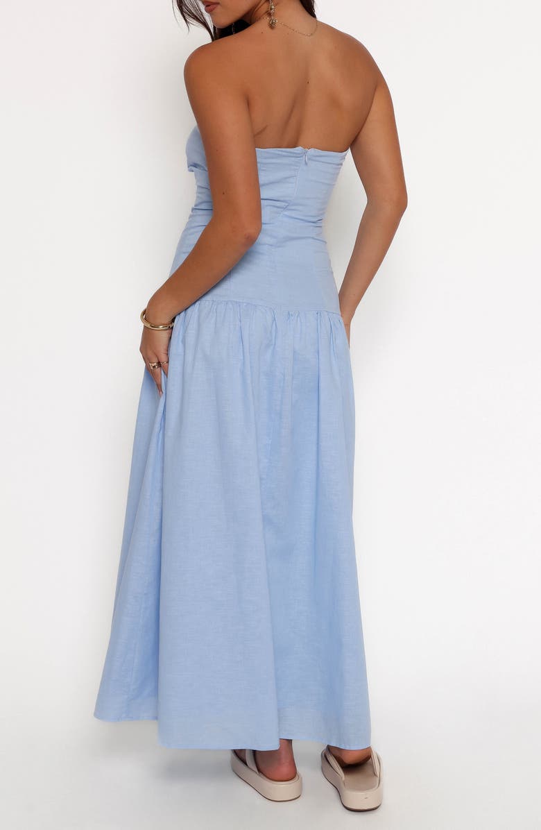 Petal & Pup Stella Strapless Maxi Dress, Alternate, color, Cornflower