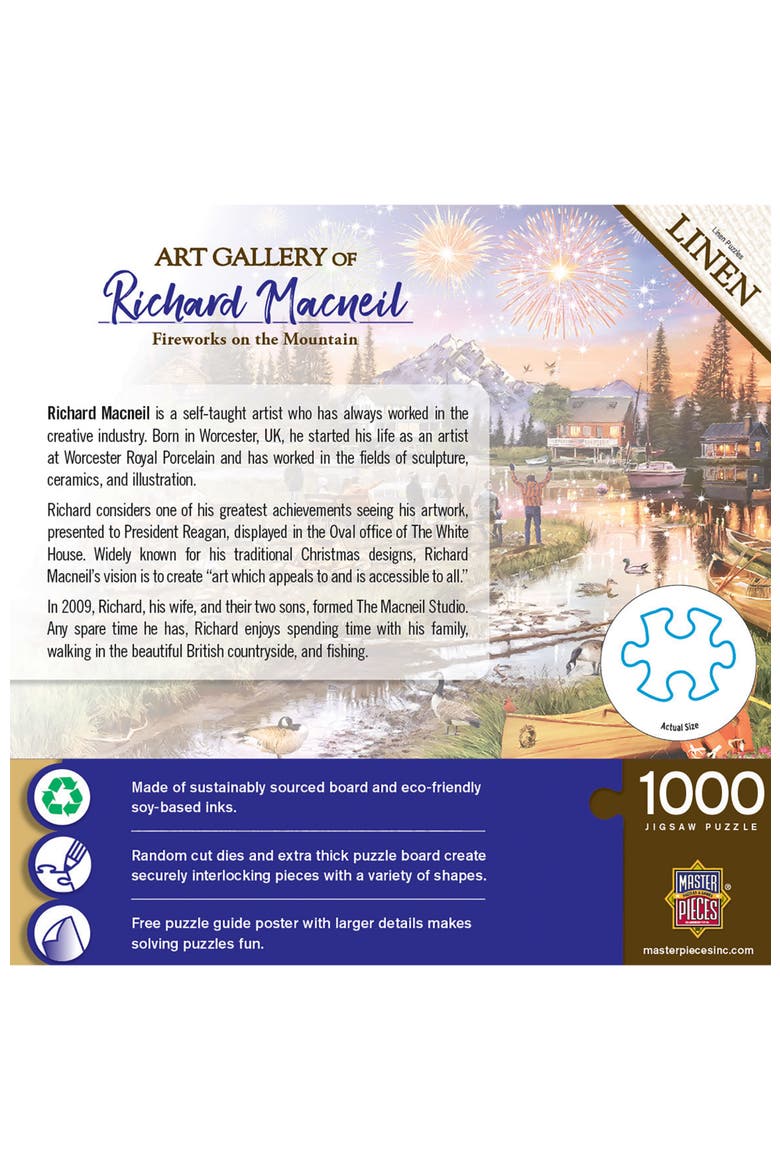 Fireworks on the Mountain 1000pc Puzzle, Alternate, color, Multicolor