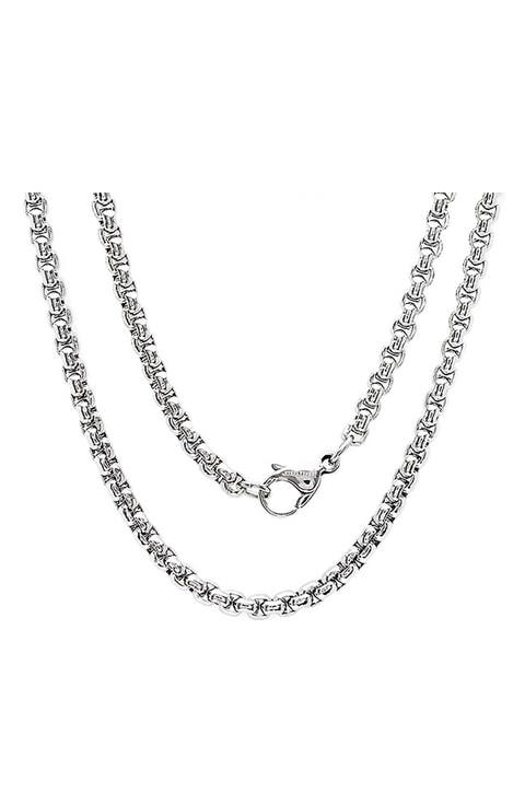 Men's Rounded Box Chain Necklace