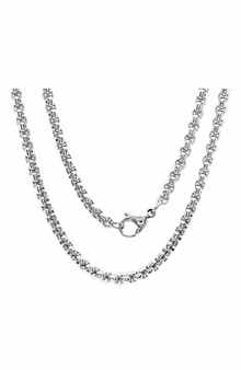 Men's Rounded Box Chain Necklace