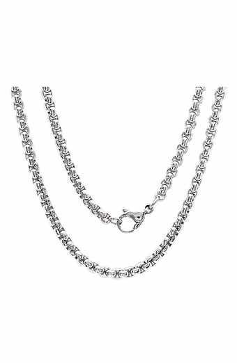 Men's Rounded Box Chain Necklace