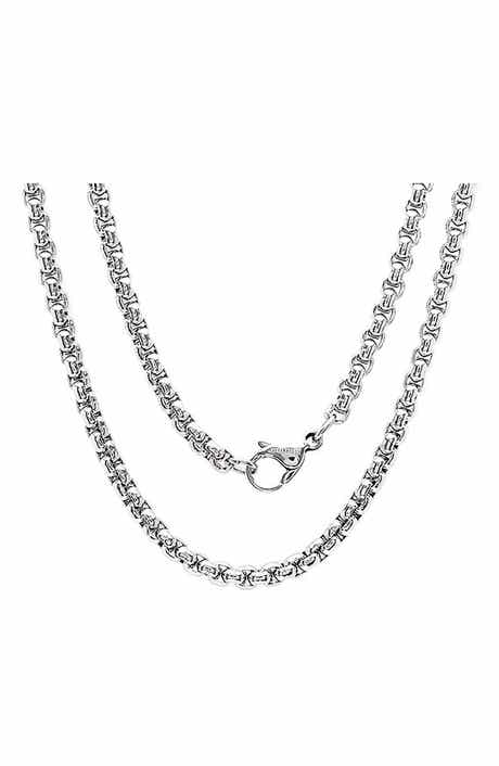 Men's Rounded Box Chain Necklace