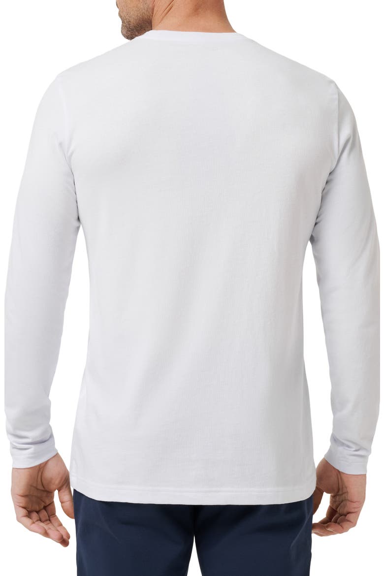 Reef Stop Long Sleeve Cotton Pocket T-Shirt, Alternate, color, WHITE