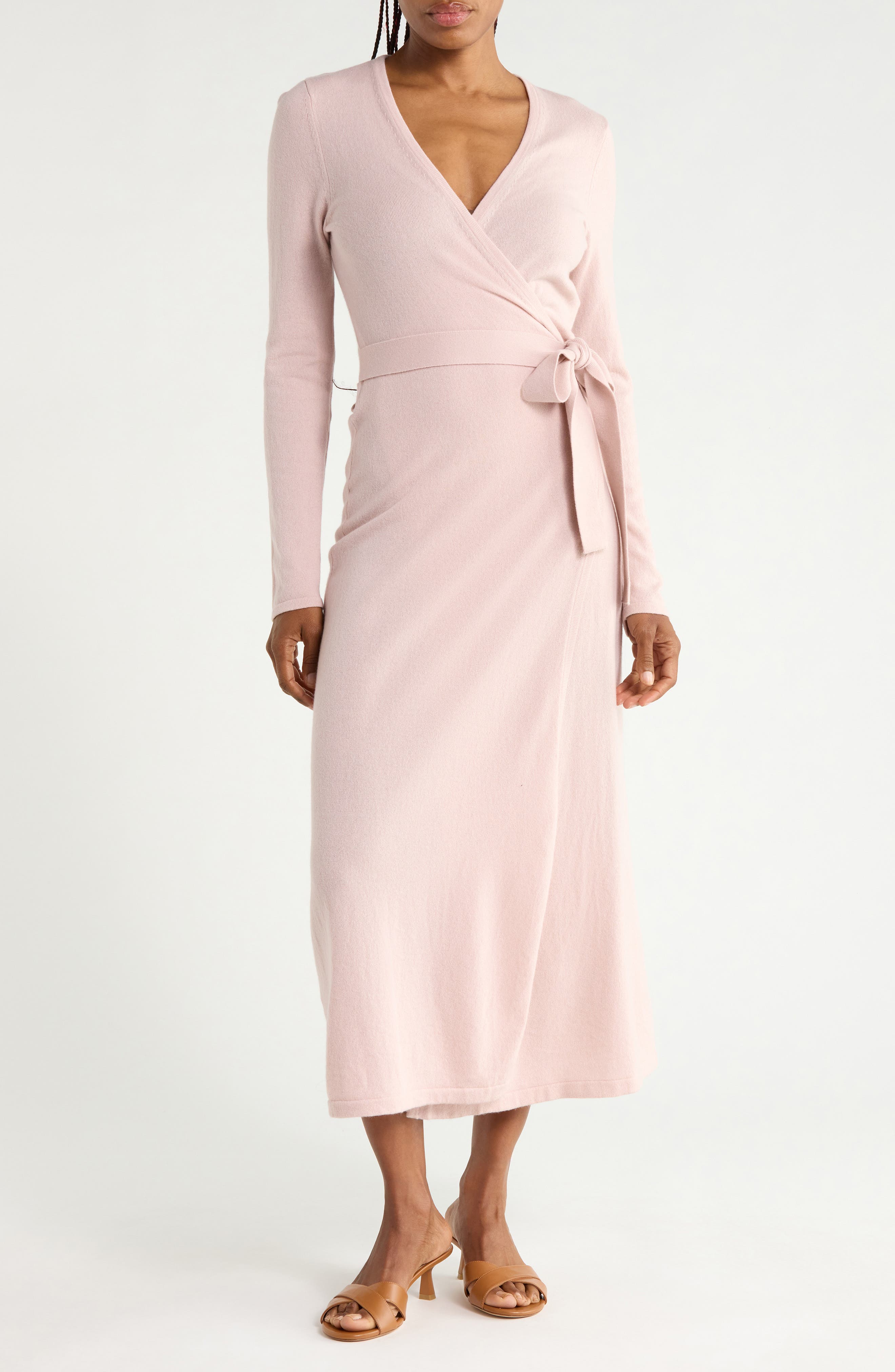 Astrid Wool & Cashmere Wrap Dress