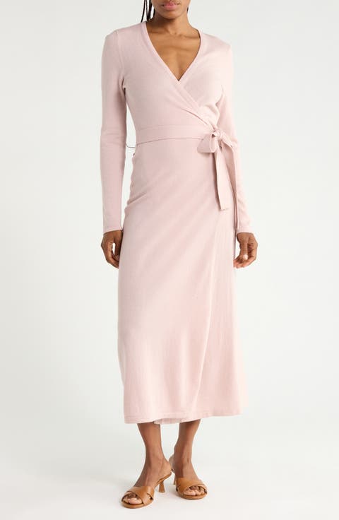 Astrid Wool & Cashmere Wrap Dress