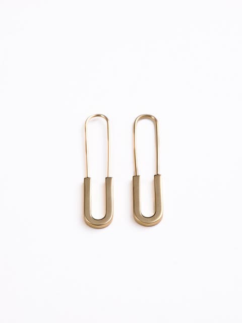 Theo Paper Clip Earrings