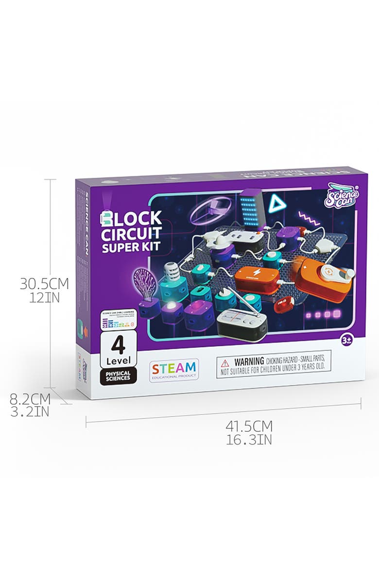 Science Can Block Circuit Super Kit, Alternate, color, Multicolored