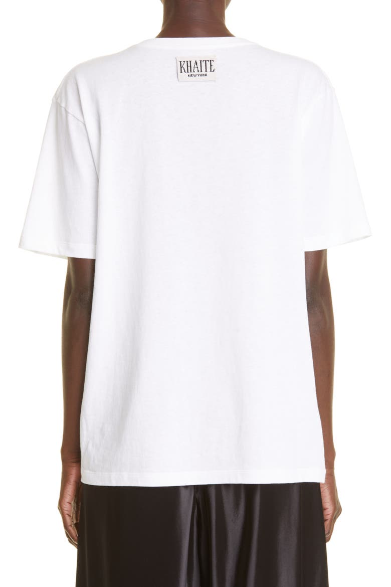 Mae Cotton T-Shirt, Alternate, color, WHITE