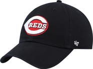 '47 Men's '47 Black Cincinnati Reds Clean Up Adjustable Hat