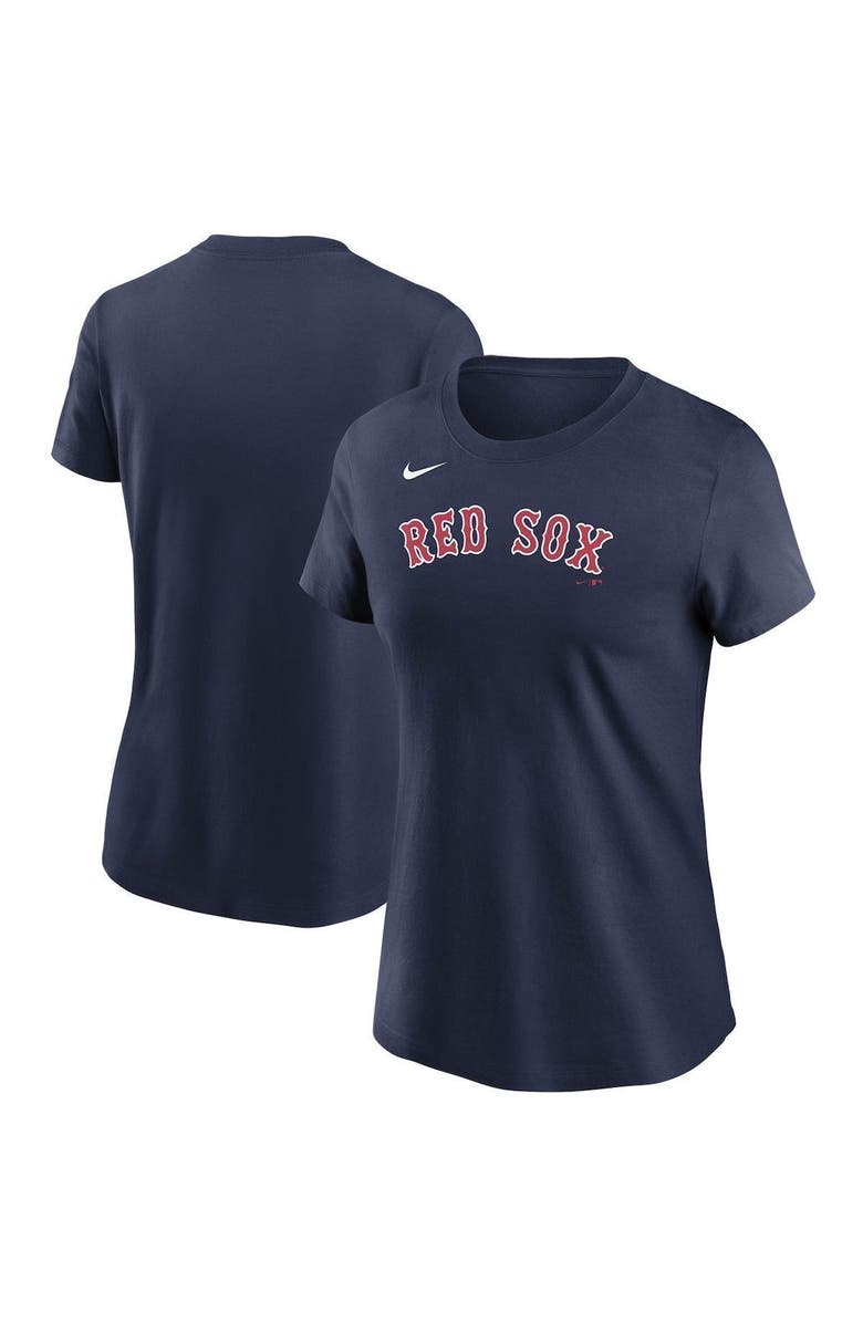 Nike Women's Nike Navy Boston Red Sox Wordmark T-Shirt, Main, color, 