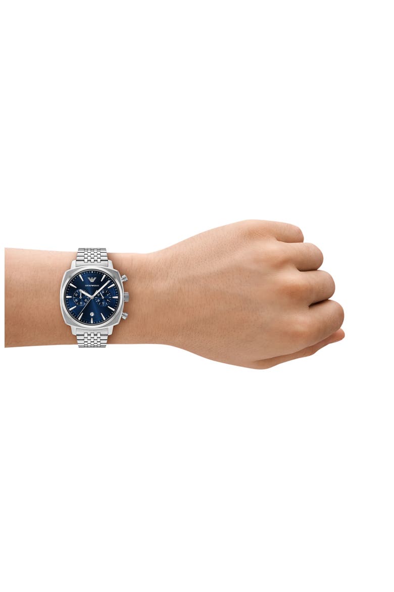 Chronograph Bracelet Watch, 40mm, Alternate, color, SILVER