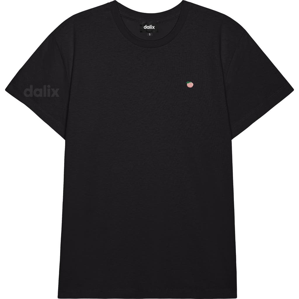 Dalix Womens Lil Peach Lightweight Everyday Tee In Black