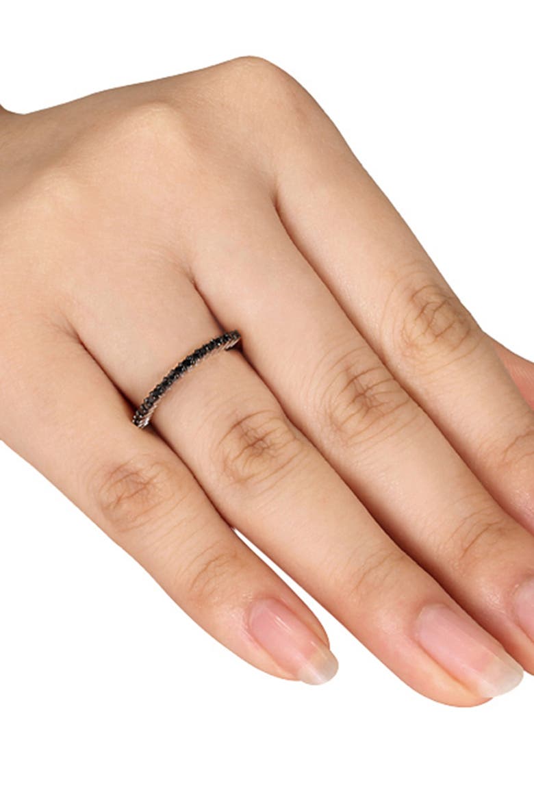 Black Diamond Anniversary Ring, Alternate, color, BLACK
