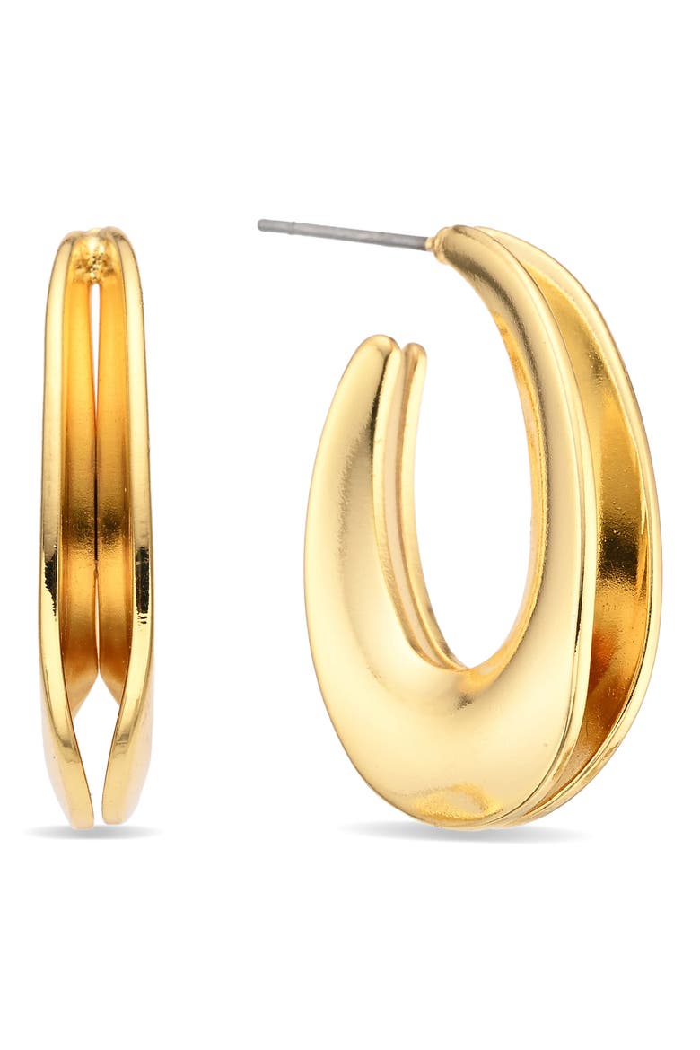 Mirabelle Set of 4 Earrings, Alternate, color, GOLD