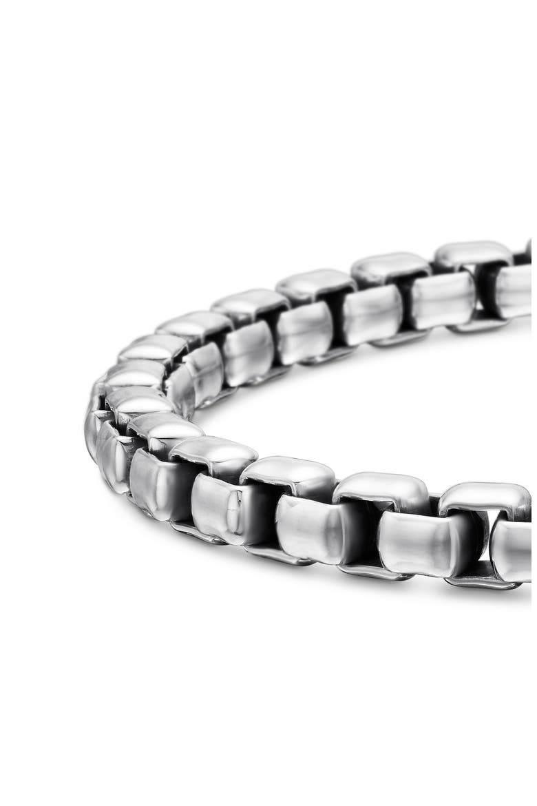 Large Box Chain Bracelet, Alternate, color, SILVER