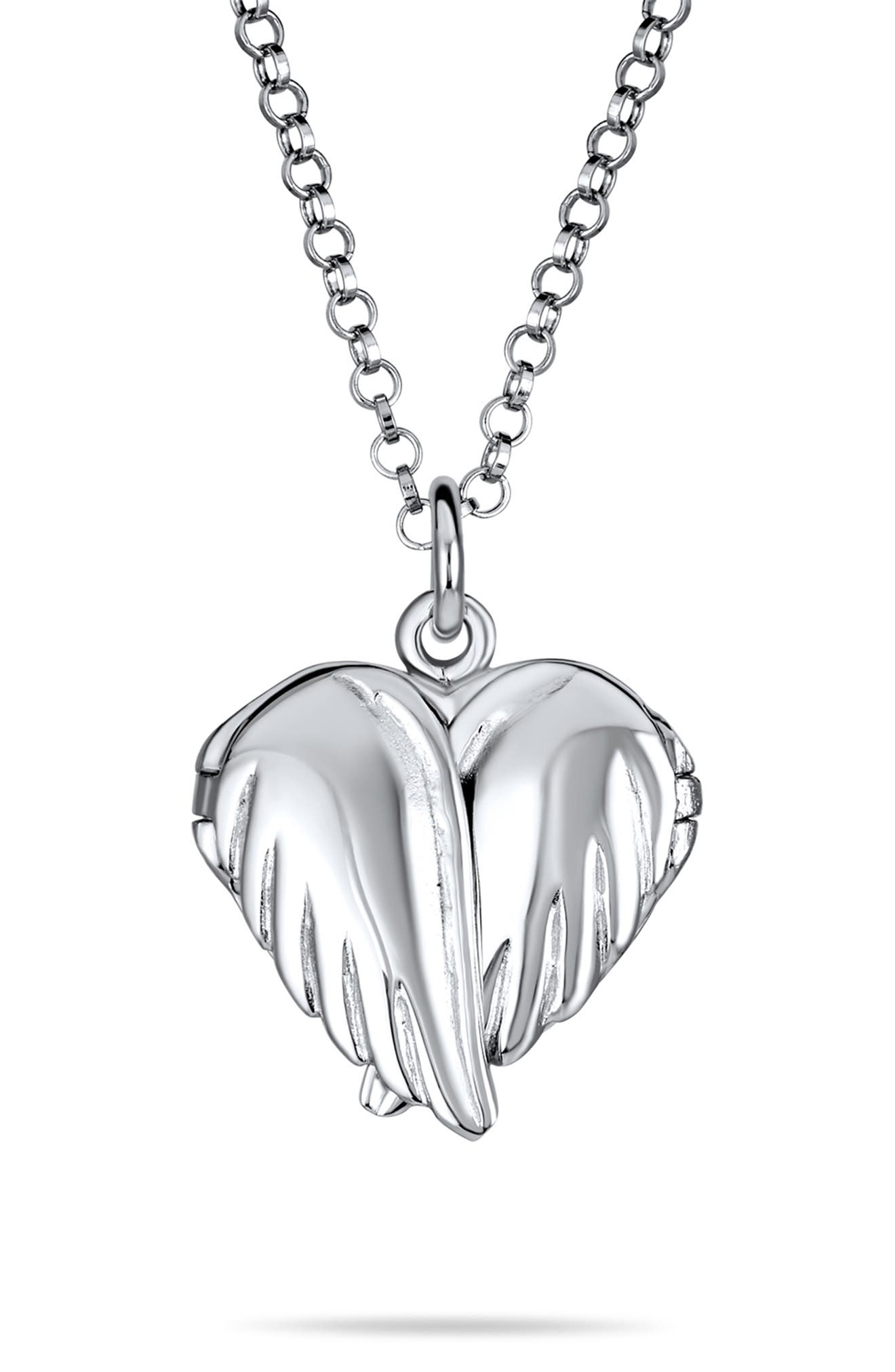 BLING JEWELRY Guardian Angel Wing Necklace