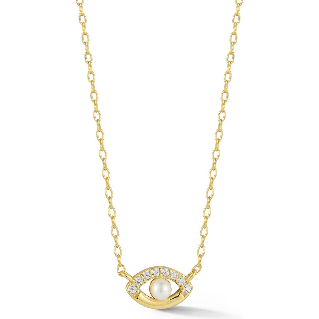 Sphera Milano Evil Eye Pendant Necklace In Gold