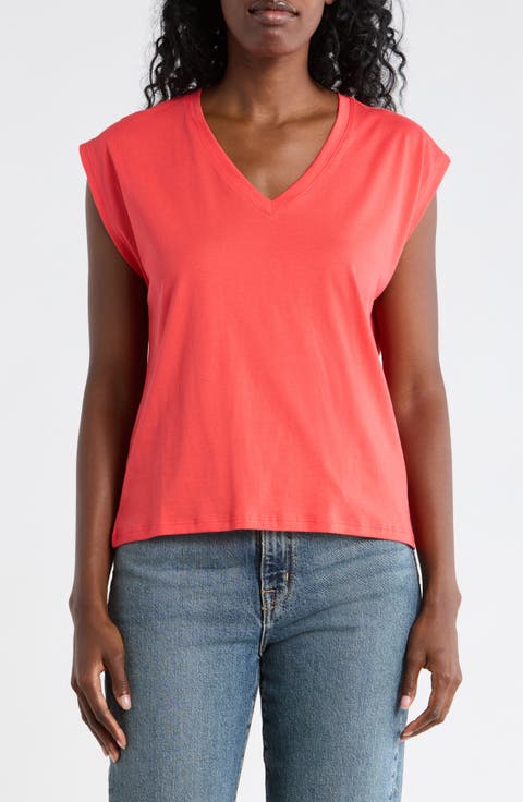 V-Neck Pima Cotton T-Shirt