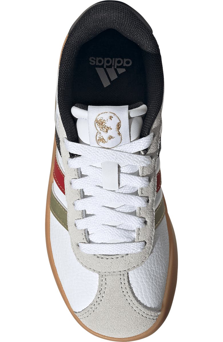 adidas Kids' VL Court 3.0 Sneaker, Alternate, color, White/ Core Black/ Gold