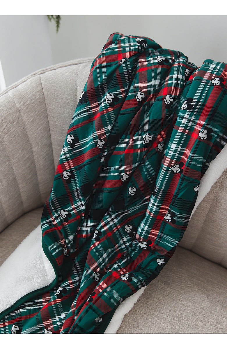 Charlie Lou Baby<sup>®</sup> Steamboat Willie Tartan Plush Blanket, Alternate, color,