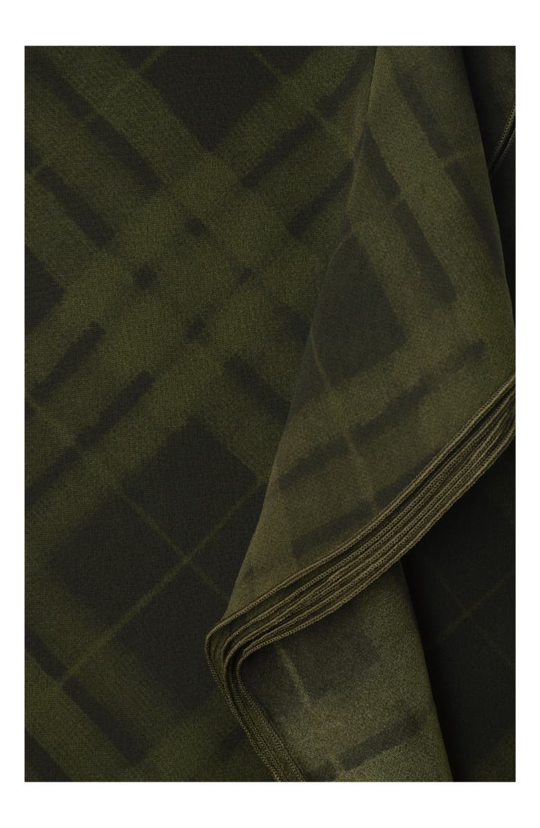 Burberry Check Silk Wrap Skirt, Alternate, color, Oil