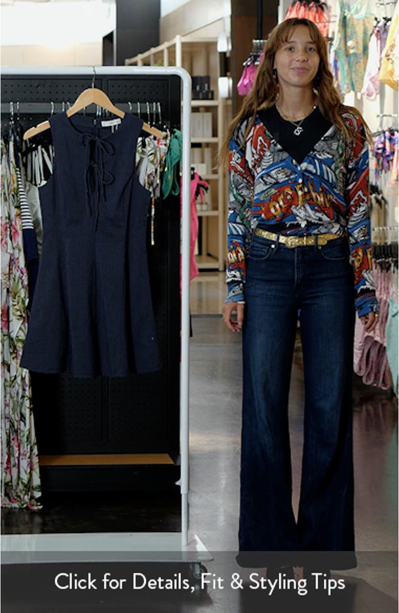 Deni Tie Front Fit & Flare Minidress, sales video thumbnail