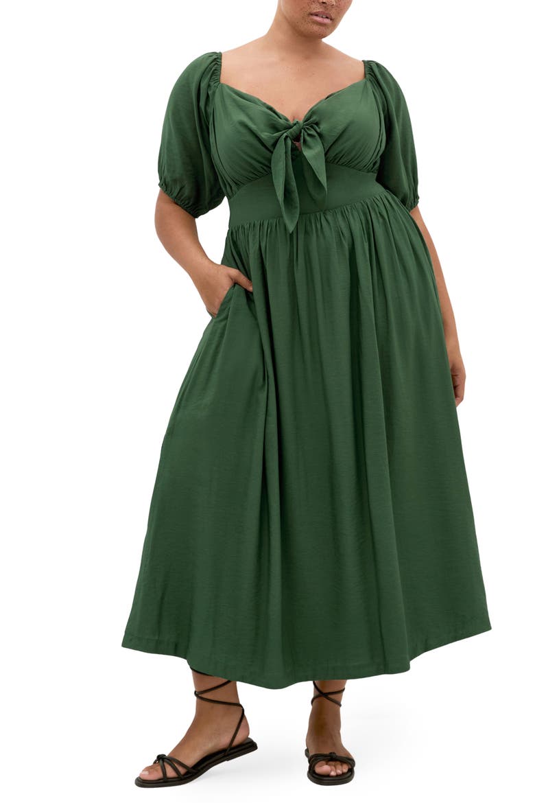 Villa Roma Maxi Dress, Main, color, JUNGLE