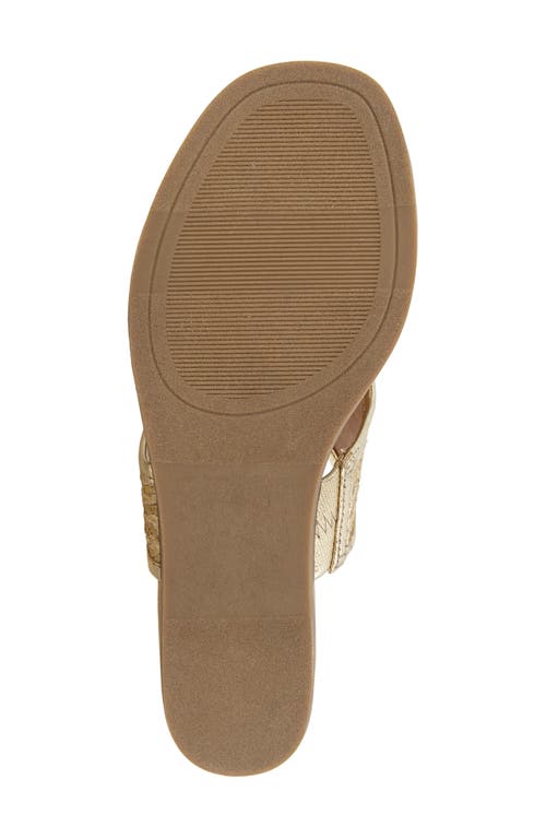 Kensie Abigail Woven Sandal In Platino